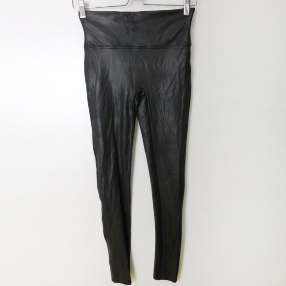 SPANX Faux Leather Leggings Black M - Picture 4 of 12
